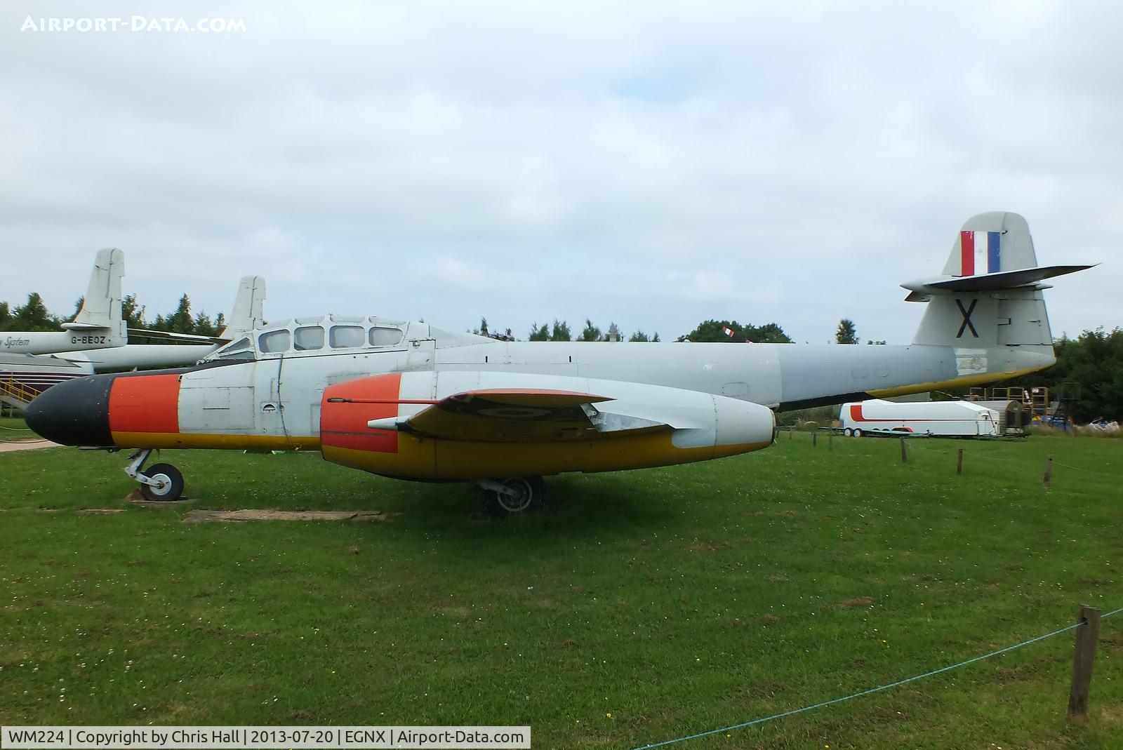 WM224, 1952 Gloster Meteor TT.20 C/N Not found WM224, Preserved at the East Midlands Aeropark