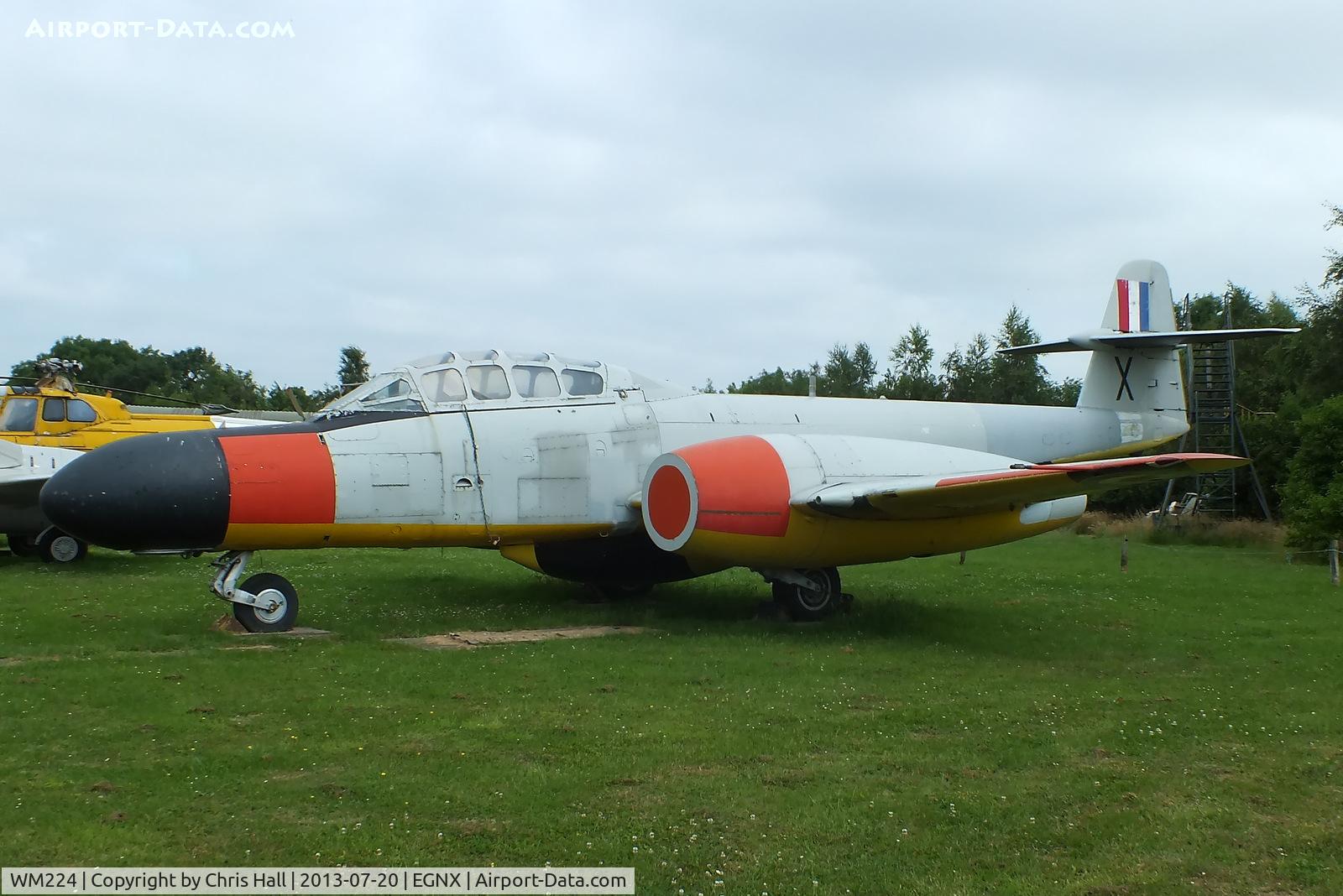 WM224, 1952 Gloster Meteor TT.20 C/N Not found WM224, Preserved at the East Midlands Aeropark