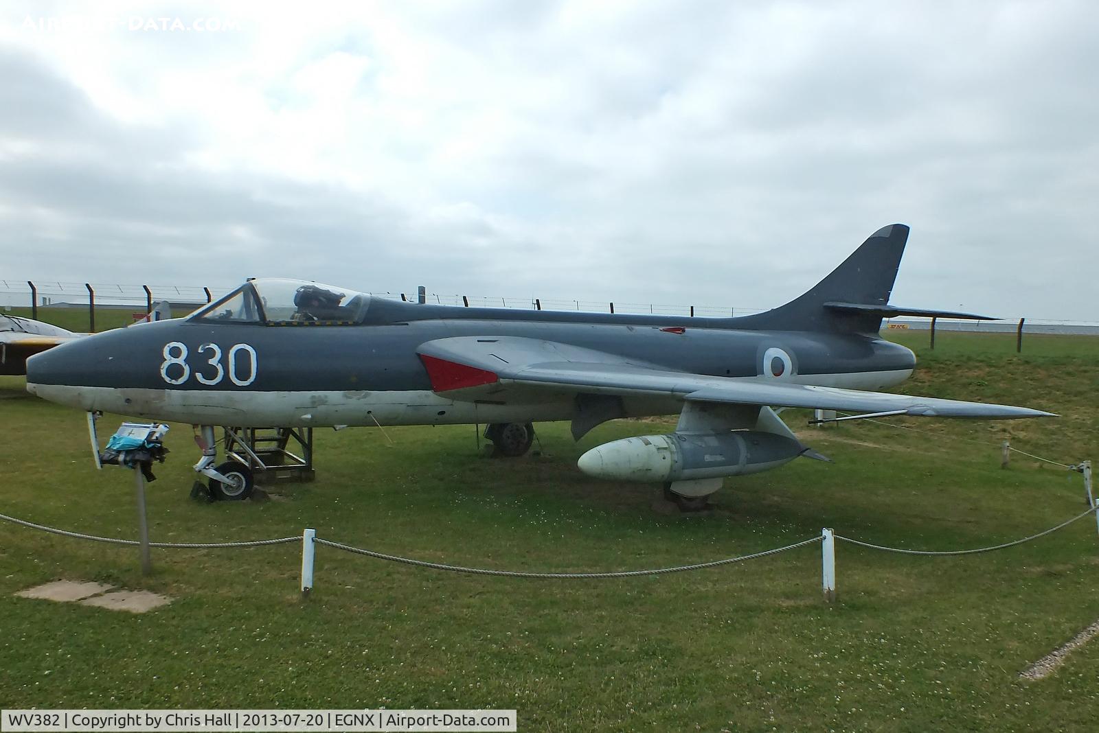 WV382, 1955 Hawker Hunter GA.11 C/N 41H-670828, Preserved at the East Midlands Aeropark