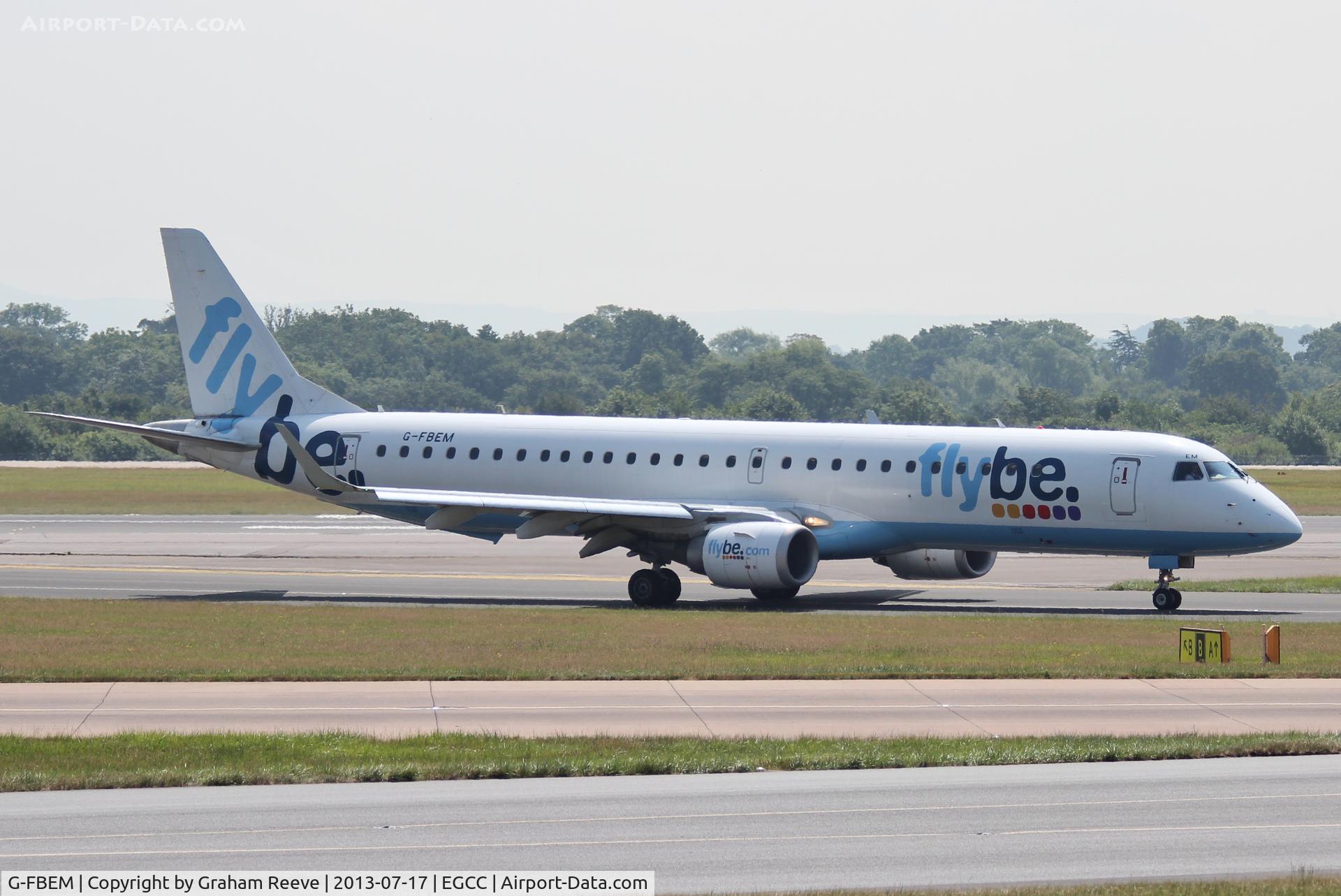 G-FBEM, 2008 Embraer 195LR (ERJ-190-200LR) C/N 19000204, Just landed.