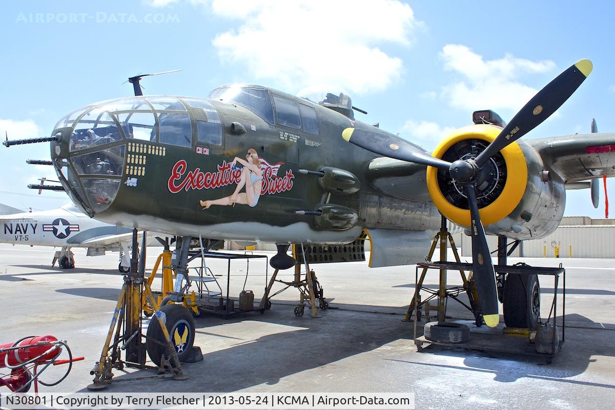 N30801, 1944 North American TB-25N Mitchell C/N 108-34076, At Camarillo Airport , California