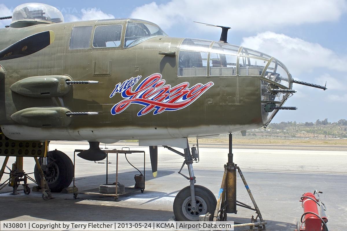 N30801, 1944 North American TB-25N Mitchell C/N 108-34076, At Camarillo Airport , California