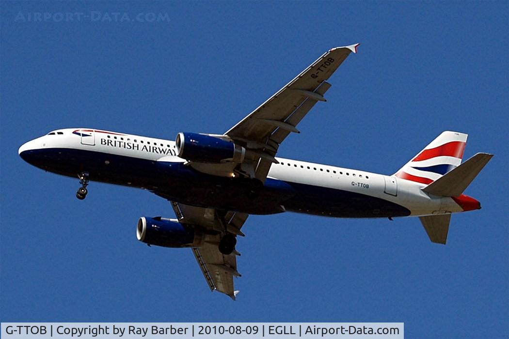 G-TTOB, 2001 Airbus A320-232 C/N 1687, Airbus A320-232 [1687] (British Airways) Home~G  09/08/2010