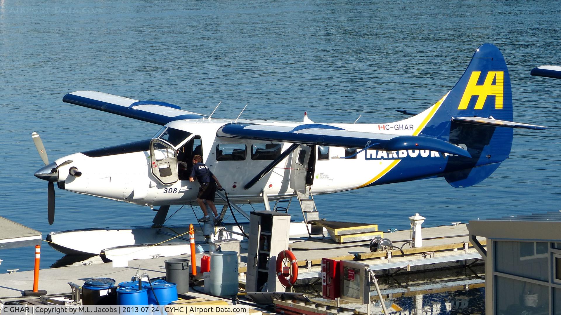 C-GHAR, 1954 De Havilland Canada DHC-3 Otter C/N 42, Harbour Air #308 refuelling.