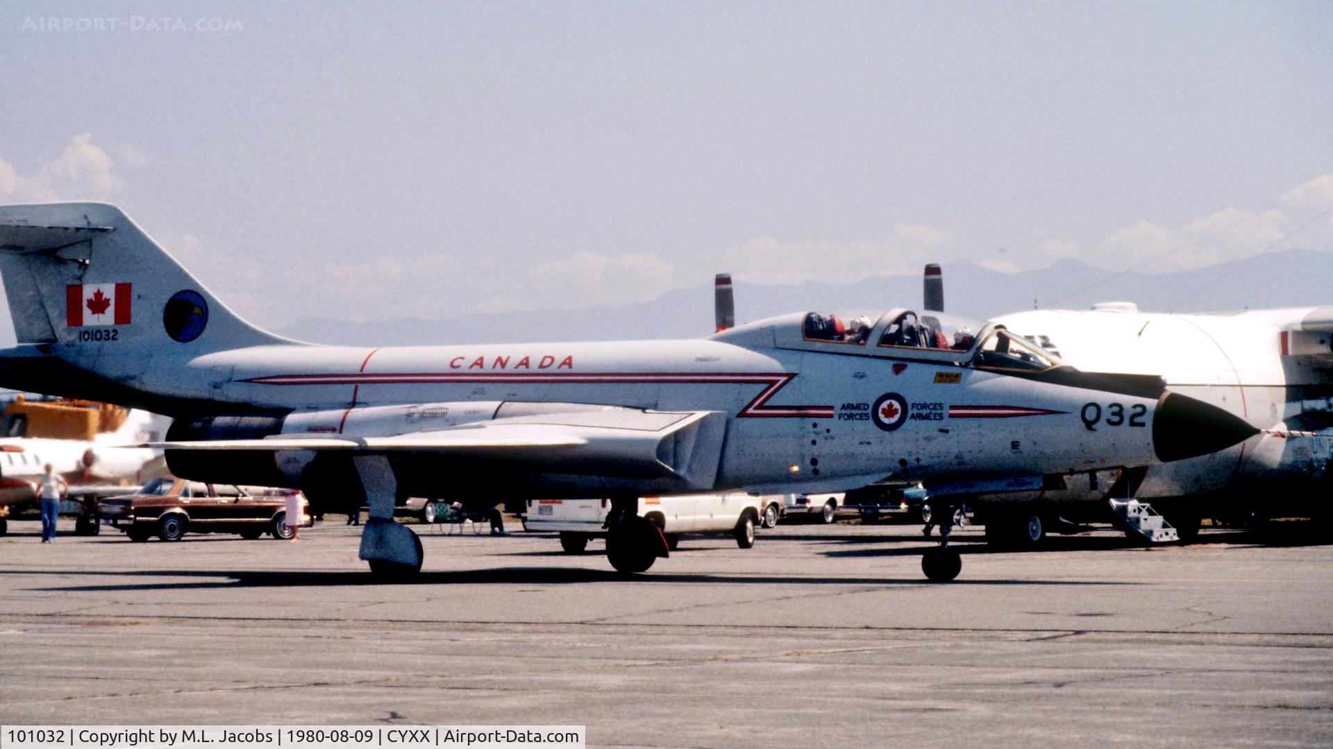 101032, 1957 McDonnell CF-101B Voodoo C/N 537, 1980 Abbotsford Air Show