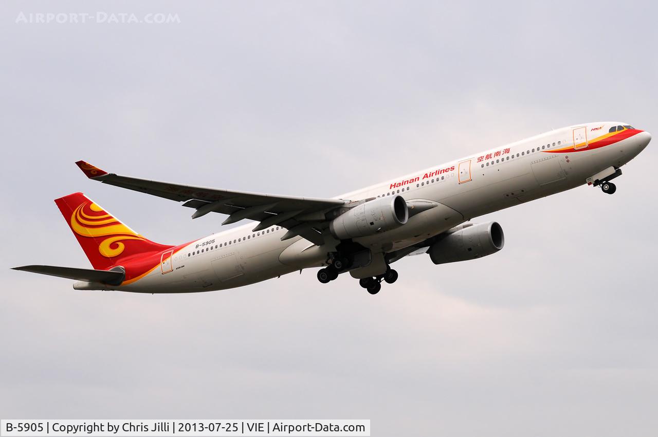 B-5905, 2012 Airbus A330-343X C/N 1325, Hainan Airlines
