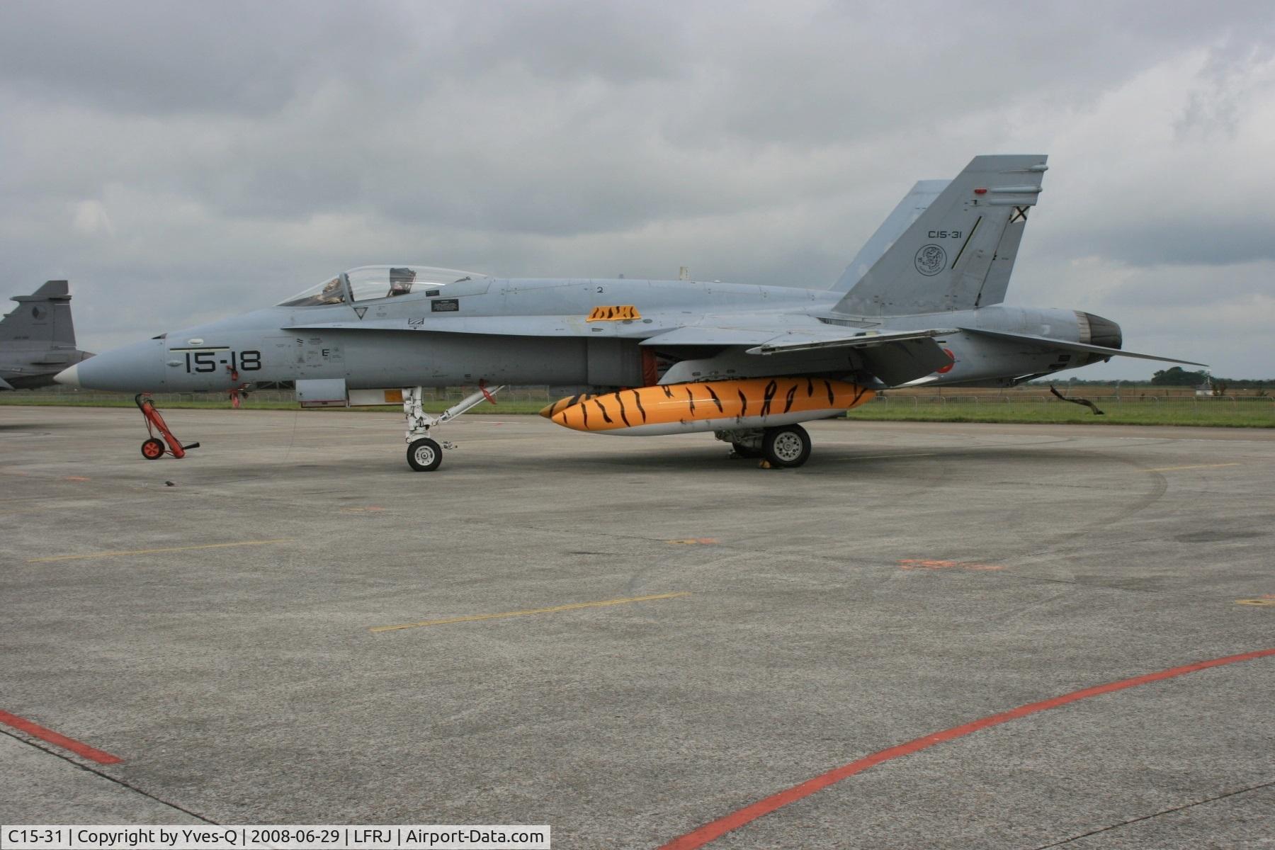 C15-31, McDonnell Douglas EF-18A Hornet C/N 0533/A442, Spanish Air Force McDonnell Douglas EF-18A  Block 23 - C15-31, Landivisiau Naval Air Base (LFRJ)