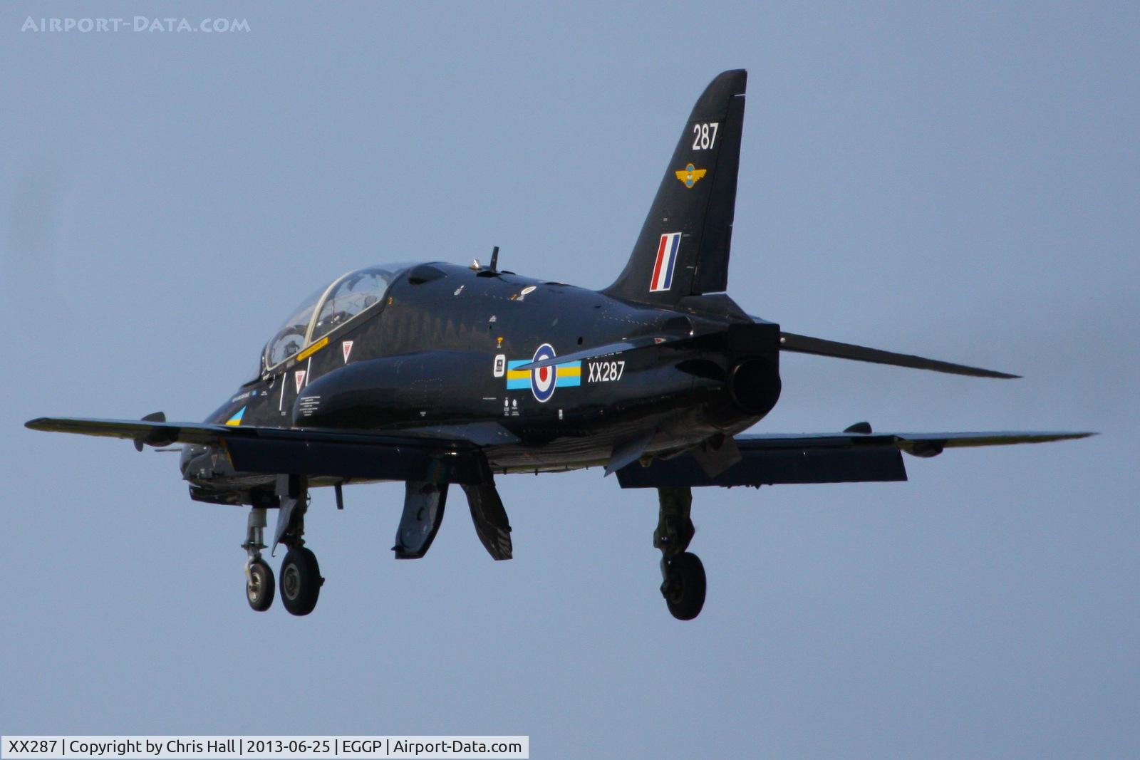 XX287, 1979 Hawker Siddeley Hawk T.1A C/N 113/312112, RAF No 4 FTS/19(R) Sqn