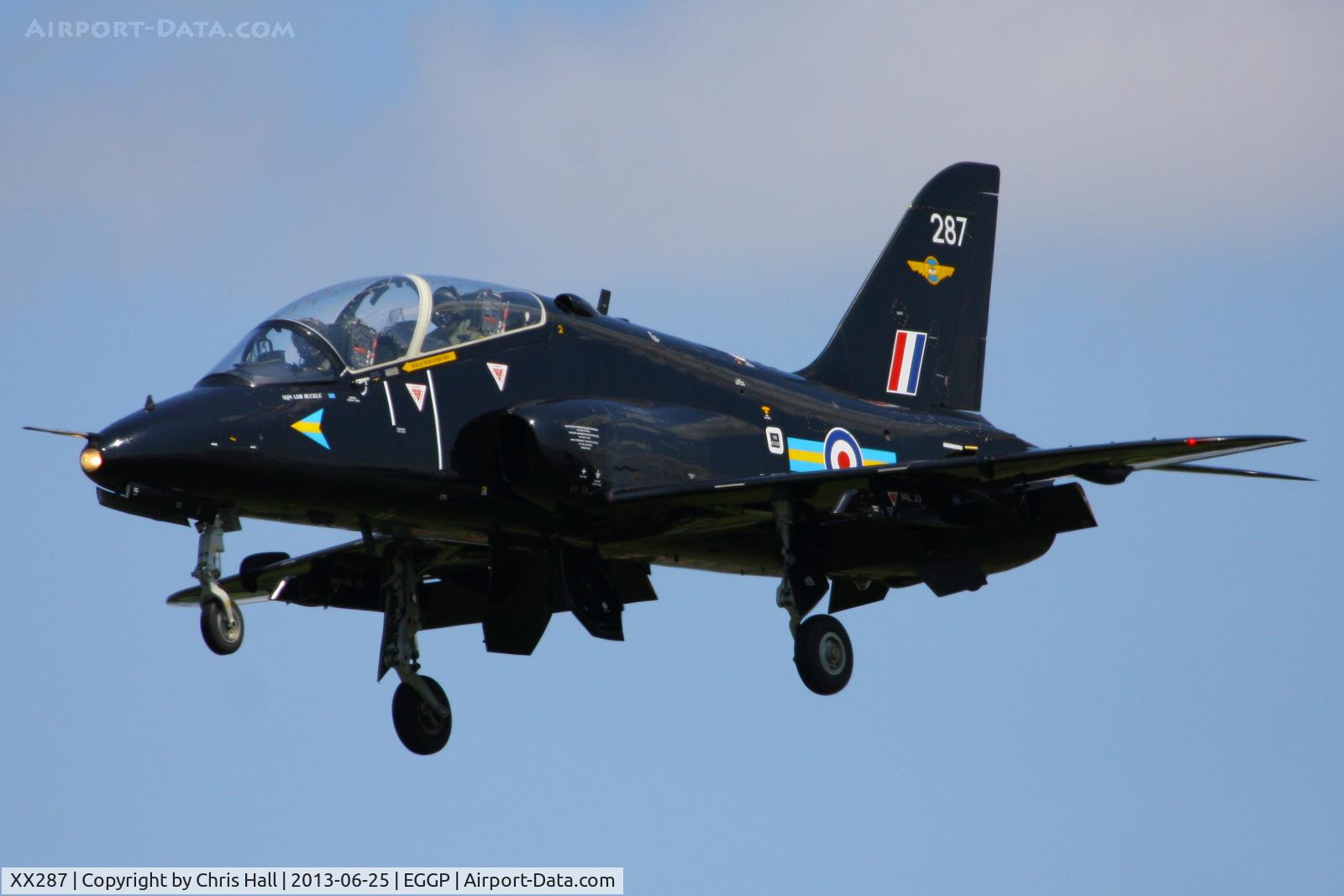 XX287, 1979 Hawker Siddeley Hawk T.1A C/N 113/312112, RAF No 4 FTS/19(R) Sqn