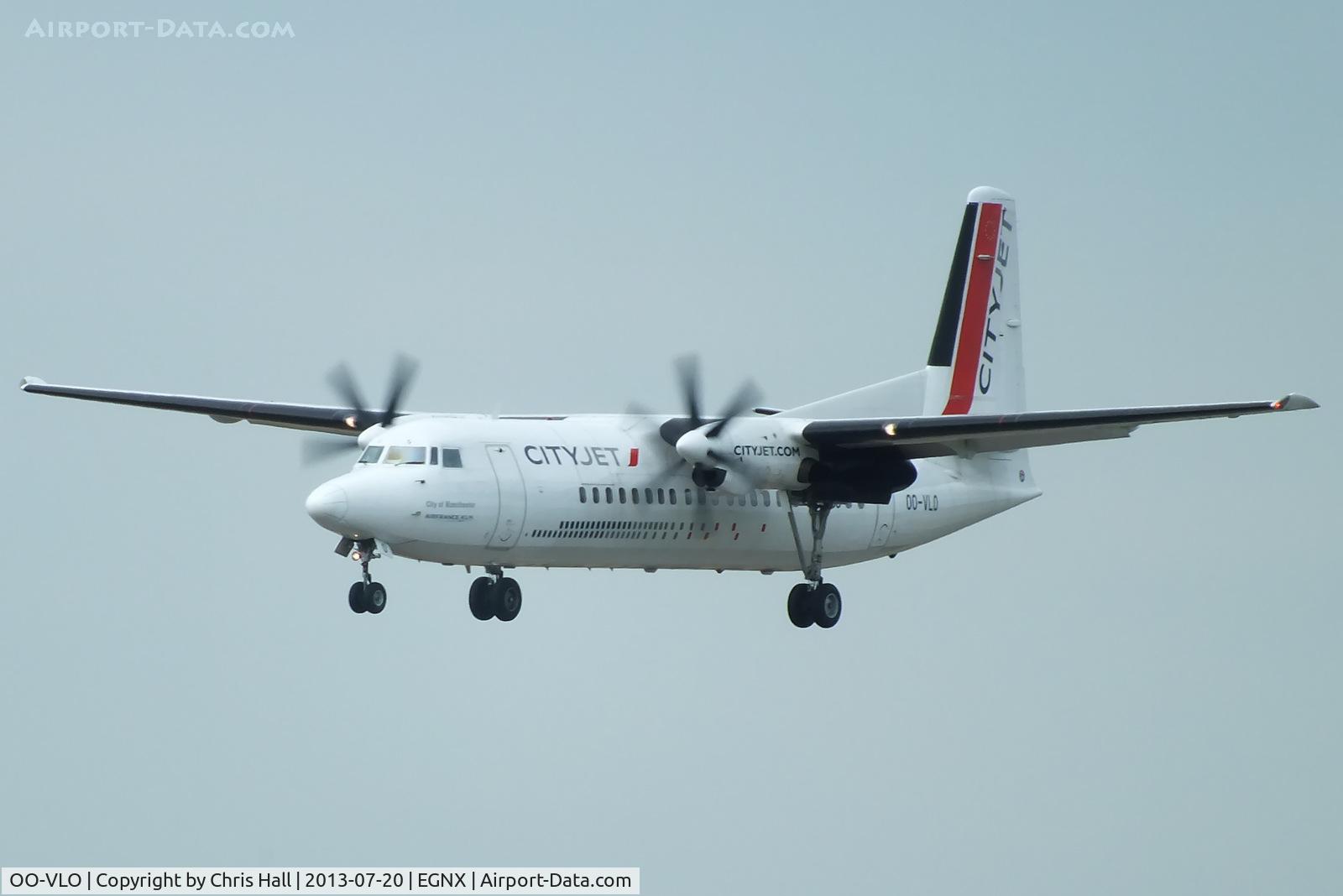 OO-VLO, 1988 Fokker 50 C/N 20127, Cityjet