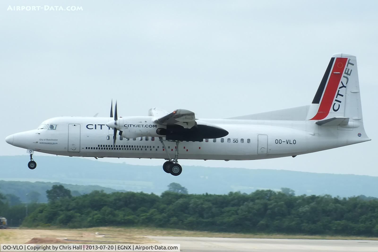 OO-VLO, 1988 Fokker 50 C/N 20127, Cityjet