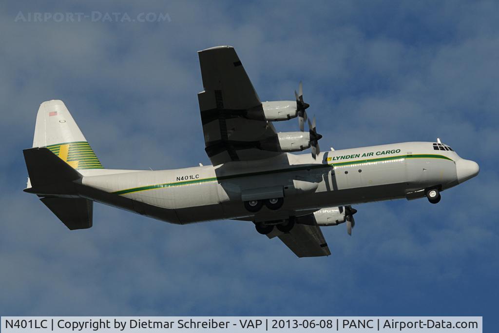 N401LC, 1975 Lockheed L-100-30 Hercules (L-382) C/N 382-4606, Lynden Air Cargo C130 hercules