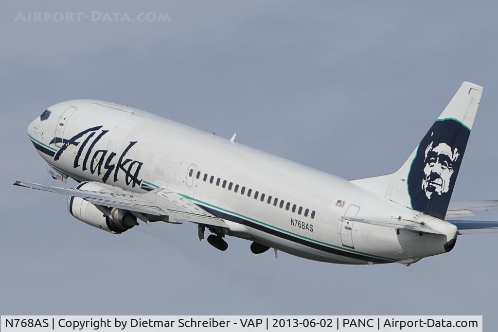 N768AS, 1992 Boeing 737-490 C/N 27082, Alaska Airlines Boeing 737-400