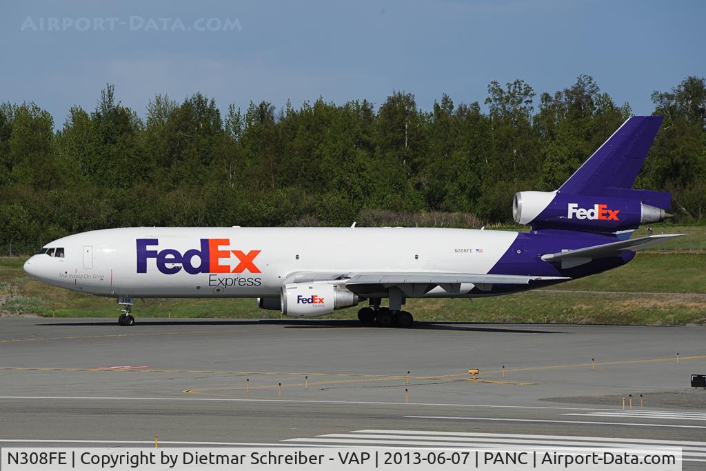 N308FE, 1986 McDonnell Douglas MD-10-30F C/N 48297, Fedex DC10