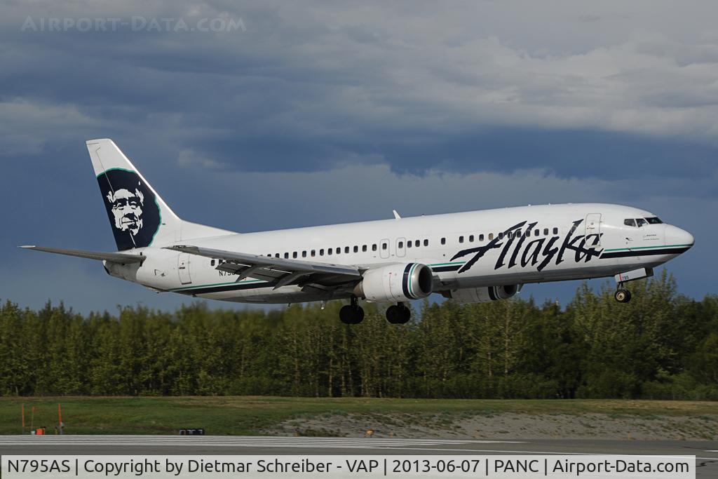N795AS, 1998 Boeing 737-490 C/N 28890, Alaska Airlines Boeing 737-400