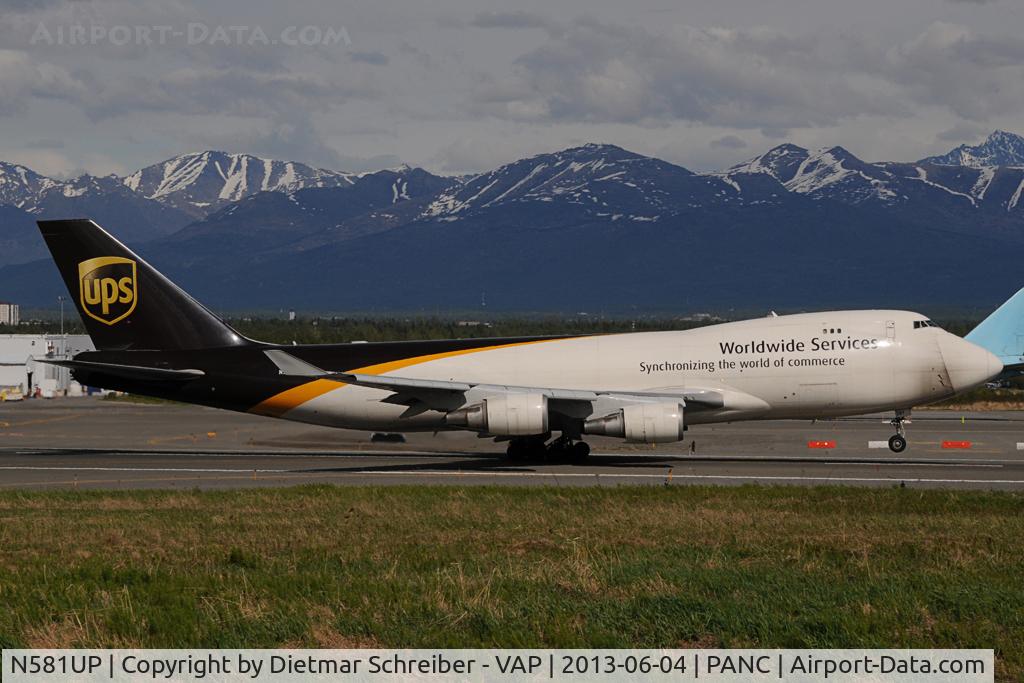 N581UP, 1993 Boeing 747-4R7F C/N 25866, UPS Boeing 747-400