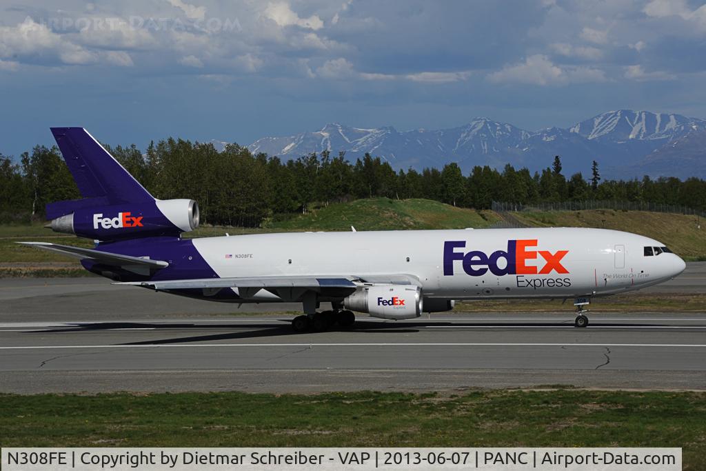 N308FE, 1986 McDonnell Douglas MD-10-30F C/N 48297, Fedex DC10