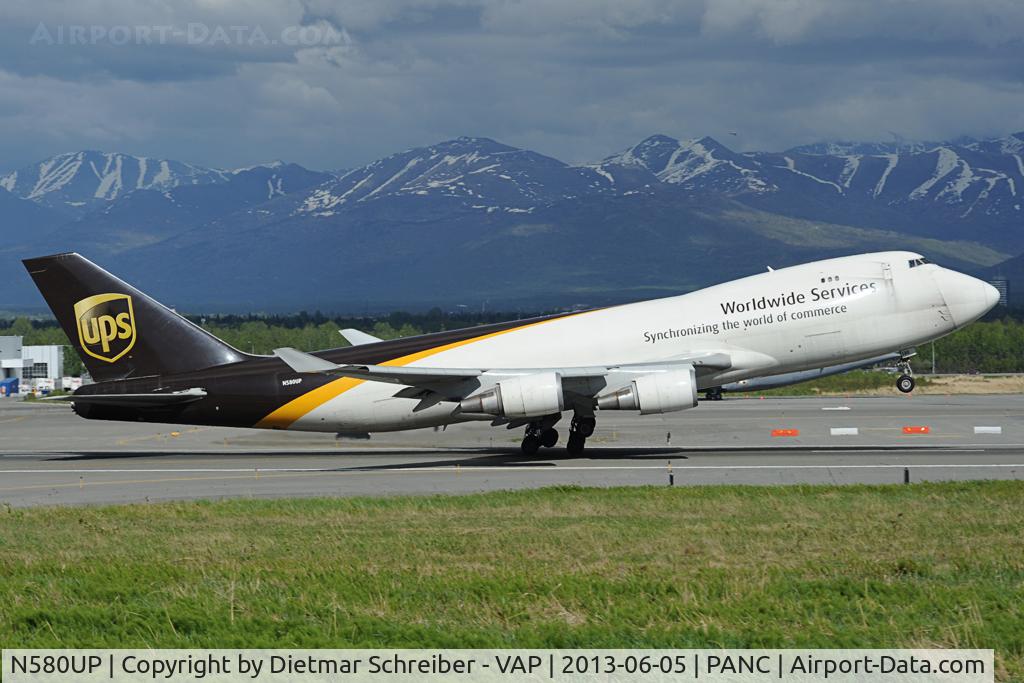 N580UP, 1993 Boeing 747-428F C/N 25632, UPS Boeing 747-400