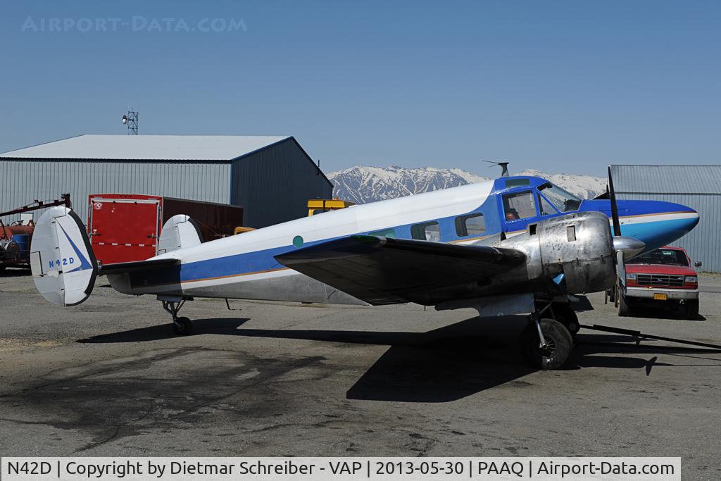 N42D, 1955 Beech E18S C/N BA-117, Beech 18
