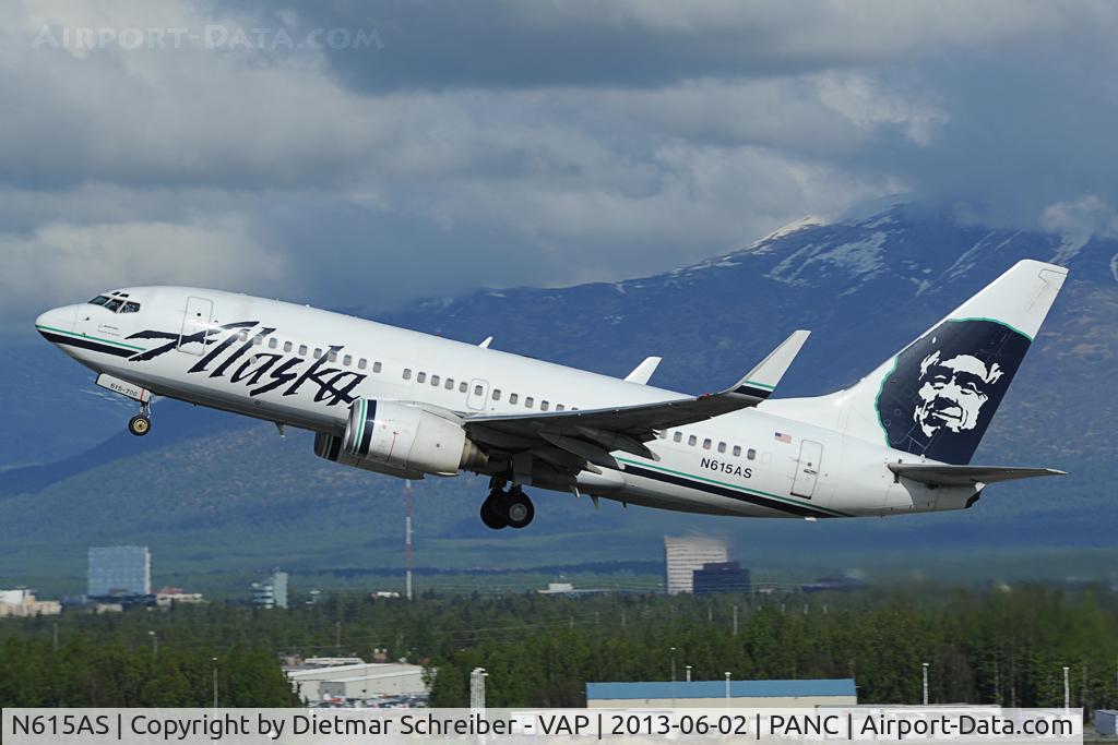 N615AS, 2000 Boeing 737-790 C/N 30344, Alaska Airlines Boeing 737-700
