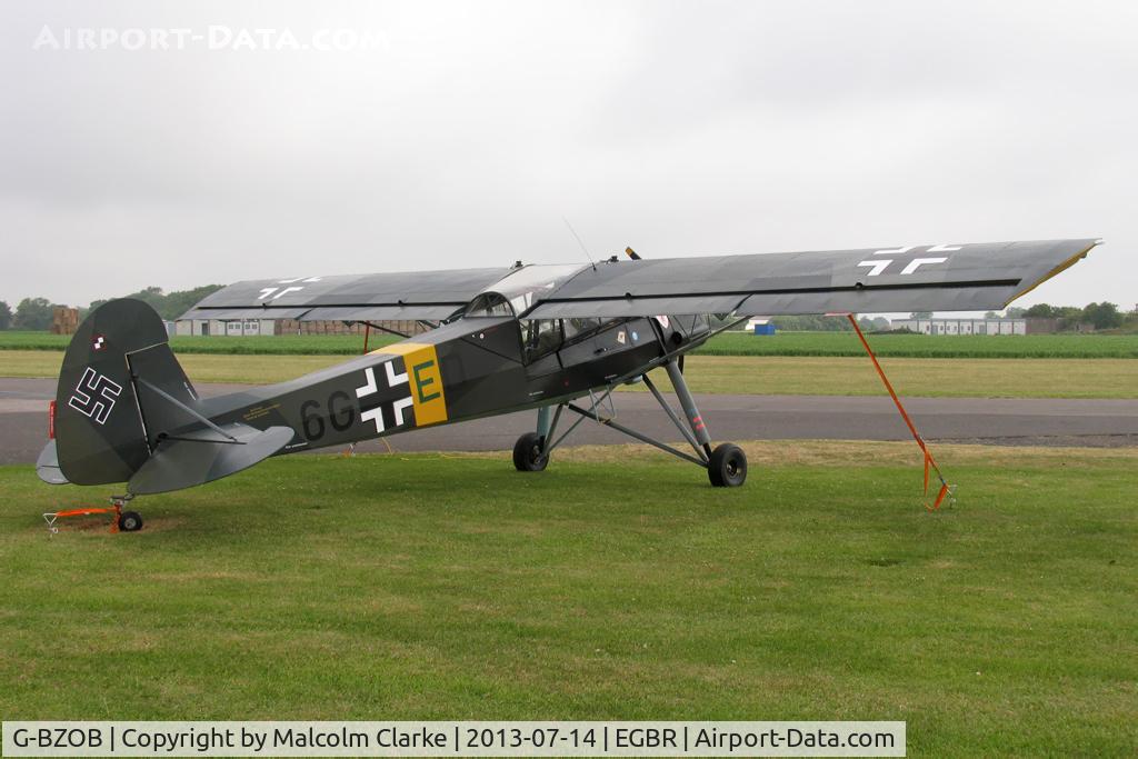 G-BZOB, 2004 Slepcev Storch C/N PFA 316-13592, Slepcev Storch at The Real Aeroplane Company's Wings & Wheels Fly-In, Breighton Airfield, July 2013.