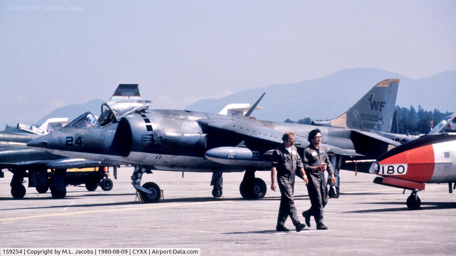 159254, 1974 Hawker Siddeley AV-8A Harrier C/N 712163, 1980 Abbotsford Air Show