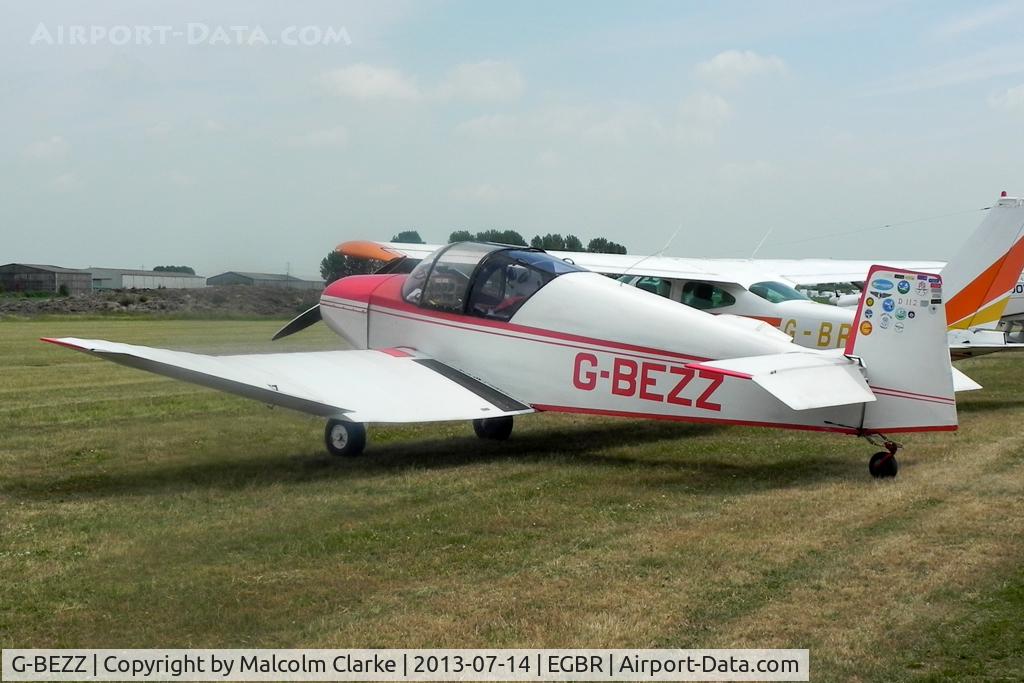 G-BEZZ, 1956 Jodel D-112 Club C/N 397, Jodel D-112 Club at The Real Aeroplane Company's Wings & Wheels Fly-In, Breighton Airfield, July 2013.
