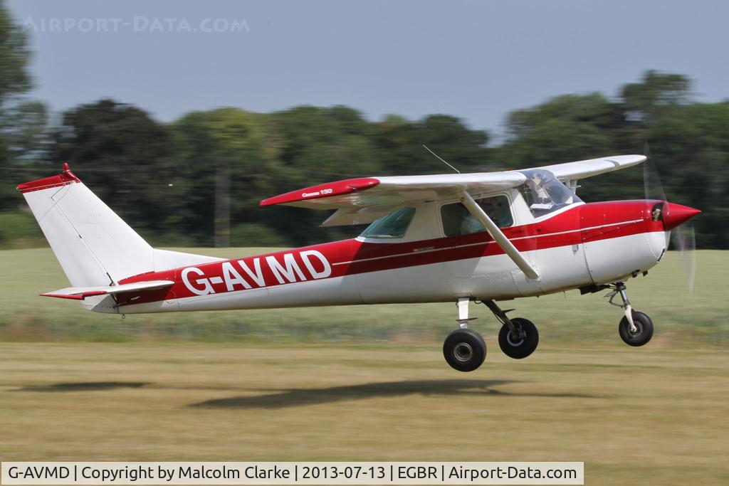 G-AVMD, 1966 Cessna 150G C/N 150-65504, Cessna 150G at The Real Aeroplane Company's Wings & Wheels Fly-In, Breighton Airfield, July 2013.