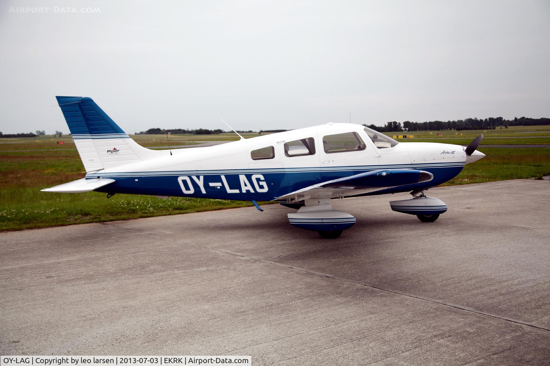 OY-LAG, 2001 Piper PA-28-181 Archer III C/N 2843464, Roskilde Denmark 3.7.13