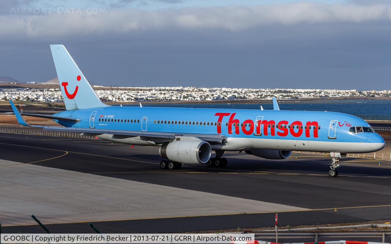 G-OOBC, 2003 Boeing 757-28A C/N 33098, taxying to the active