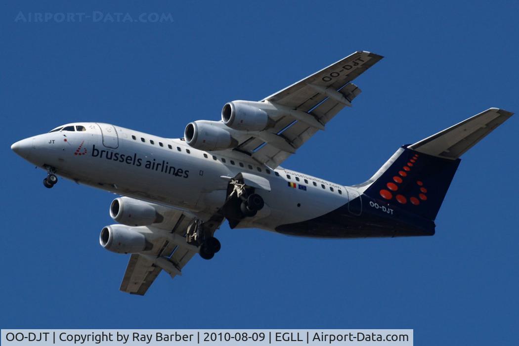 OO-DJT, 1996 British Aerospace Avro 146-RJ85 C/N E.2294, BAe 146-RJ85 [E2294] (Brussels Airlines) Home~G 09/08/2010