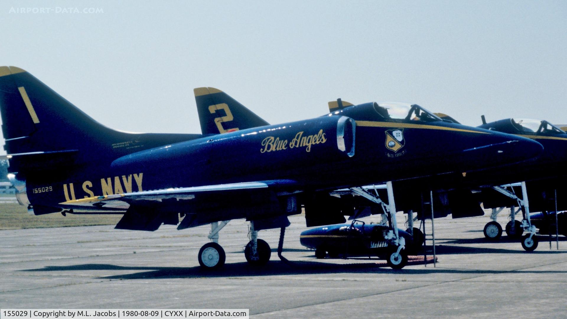155029, Douglas A-4F Skyhawk C/N 13845, 1980 Abbotsford Air Show