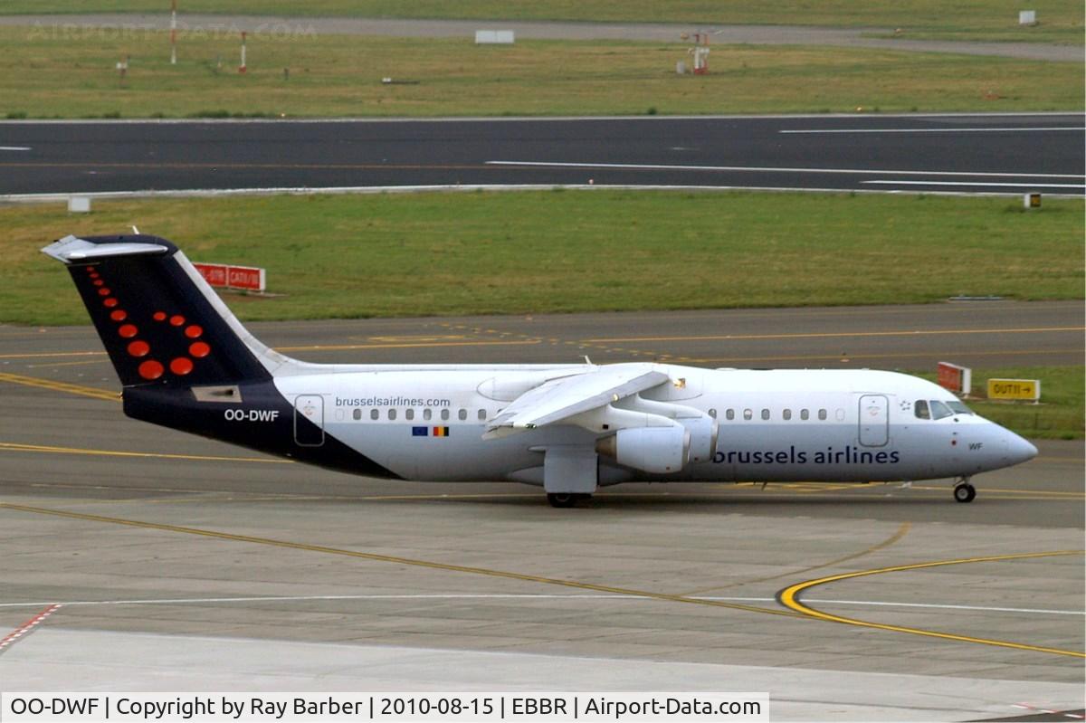 OO-DWF, 1998 British Aerospace Avro 146-RJ100 C/N E3332, BAe 146-RJ100 [E3332] (Brussels Airlines) Brussels~OO 15/08/2010