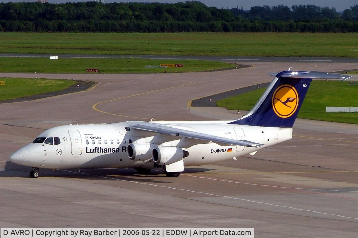 D-AVRO, 1994 British Aerospace Avro 146-RJ85 C/N E.2246, BAe 146-RJ85 [E2246] (Lufthansa Regional) Bremen~D 22/05/2006