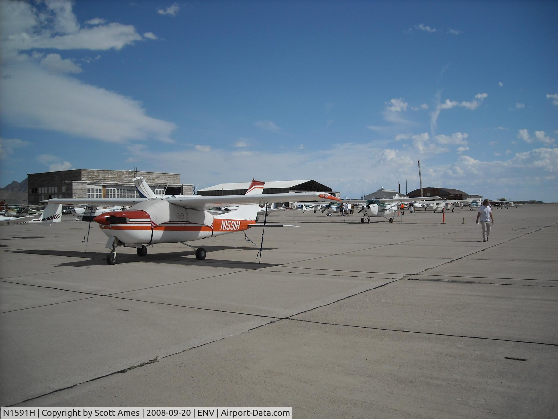 N1591H, 1975 Cessna 177RG Cardinal C/N 177RG0765, Parked during the Wendover Airshow