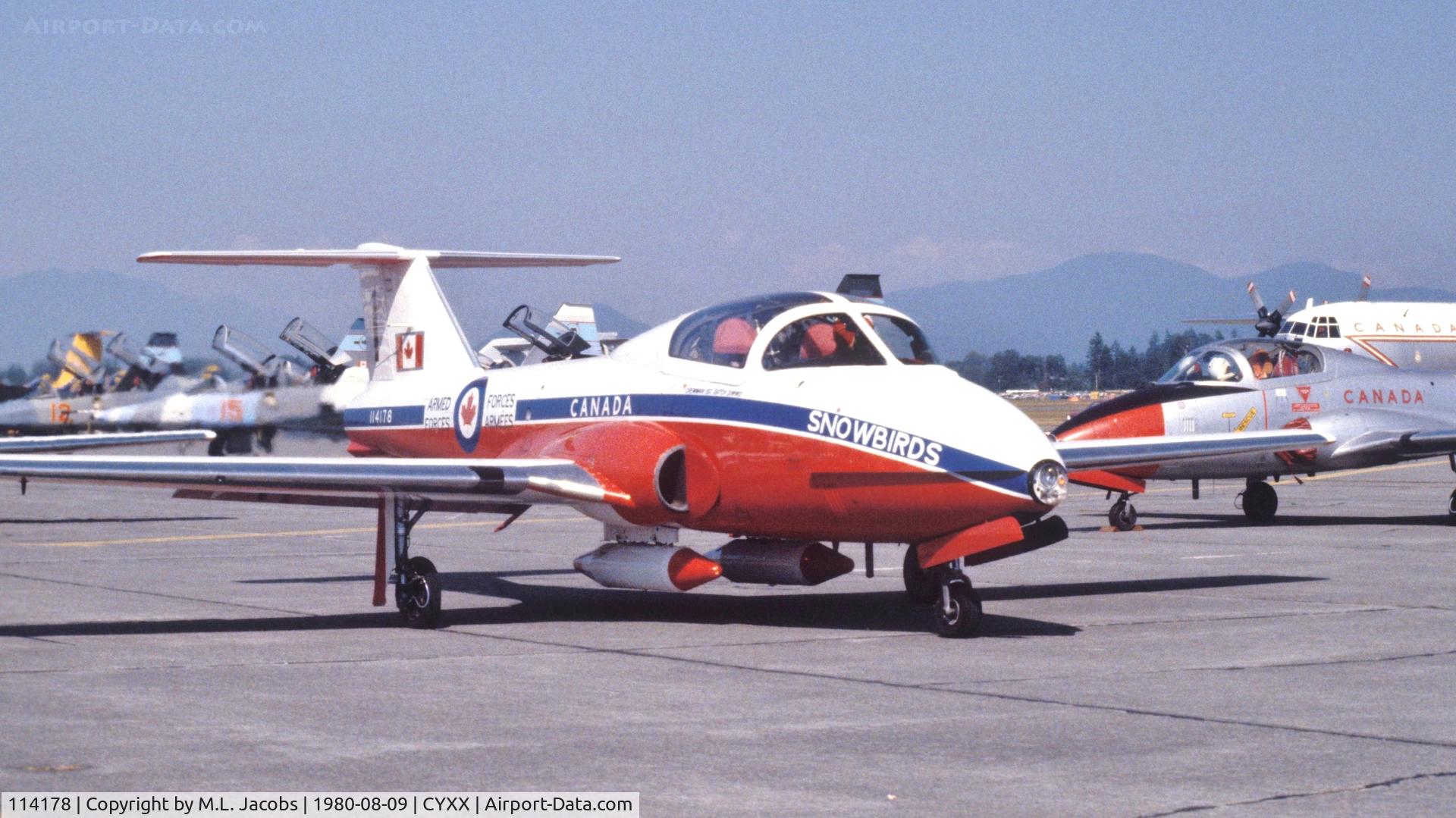 114178, Canadair CT-114 Tutor C/N 1178, 1980 Abbotsford Air Show