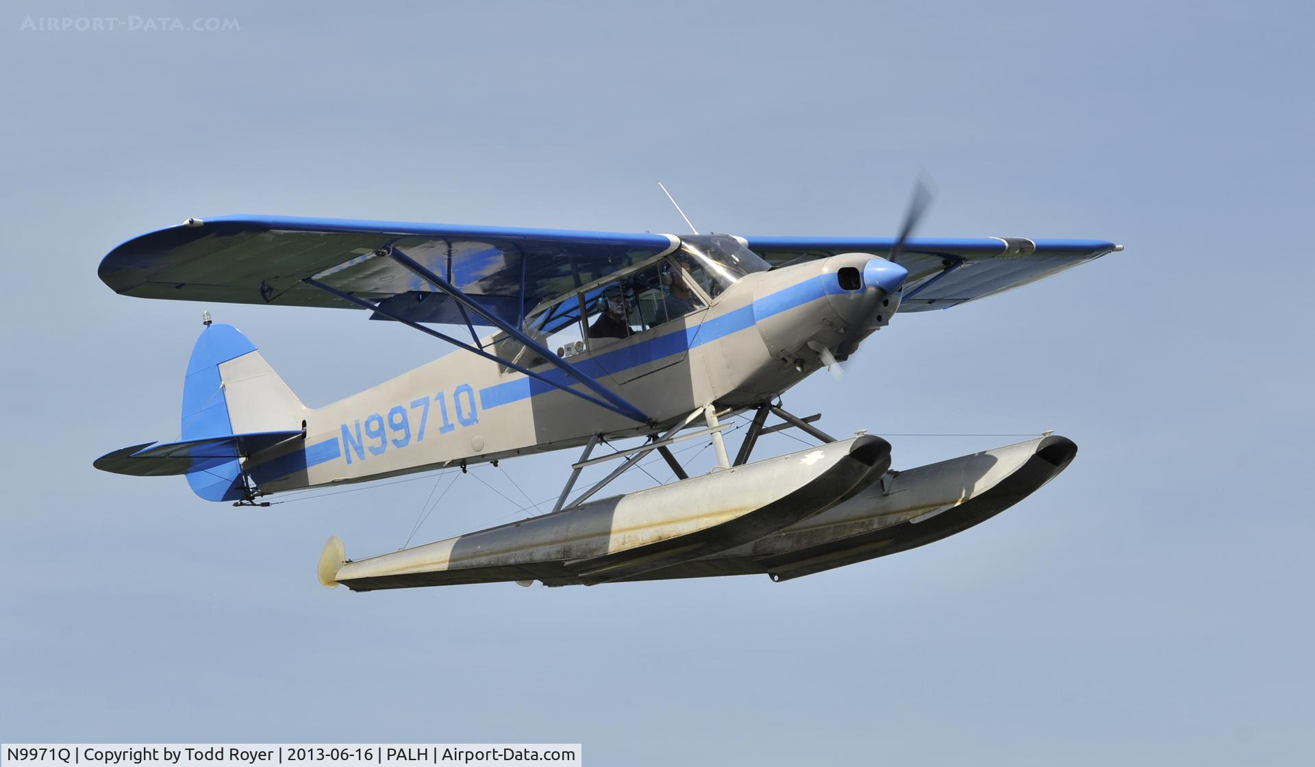 N9971Q, 1954 Piper PA-18-135 Super Cub C/N 54-2624, Departing Lake Hood Seaplane Base