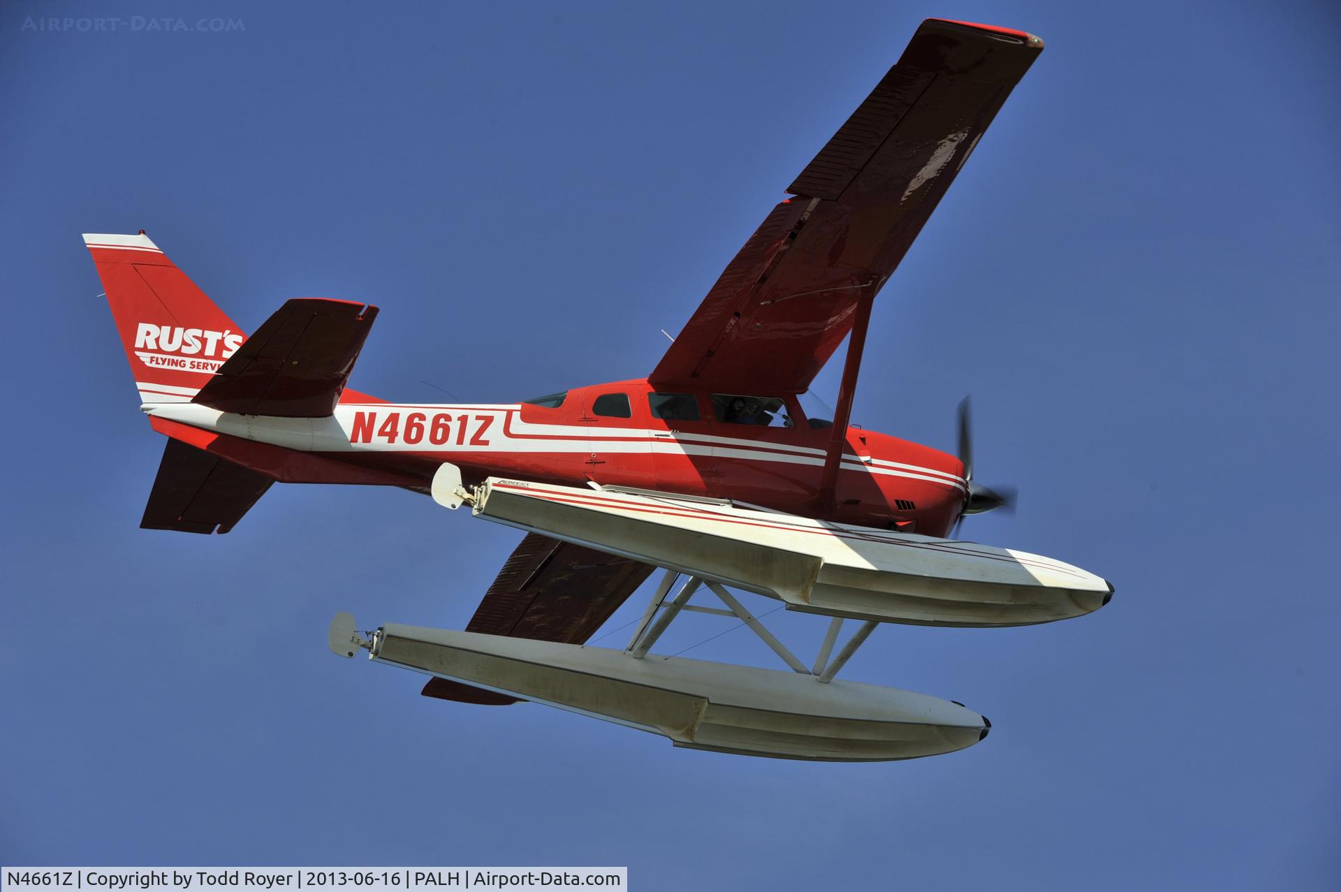 N4661Z, 1980 Cessna U206G Stationair C/N U20605998, Departing Lake Hood