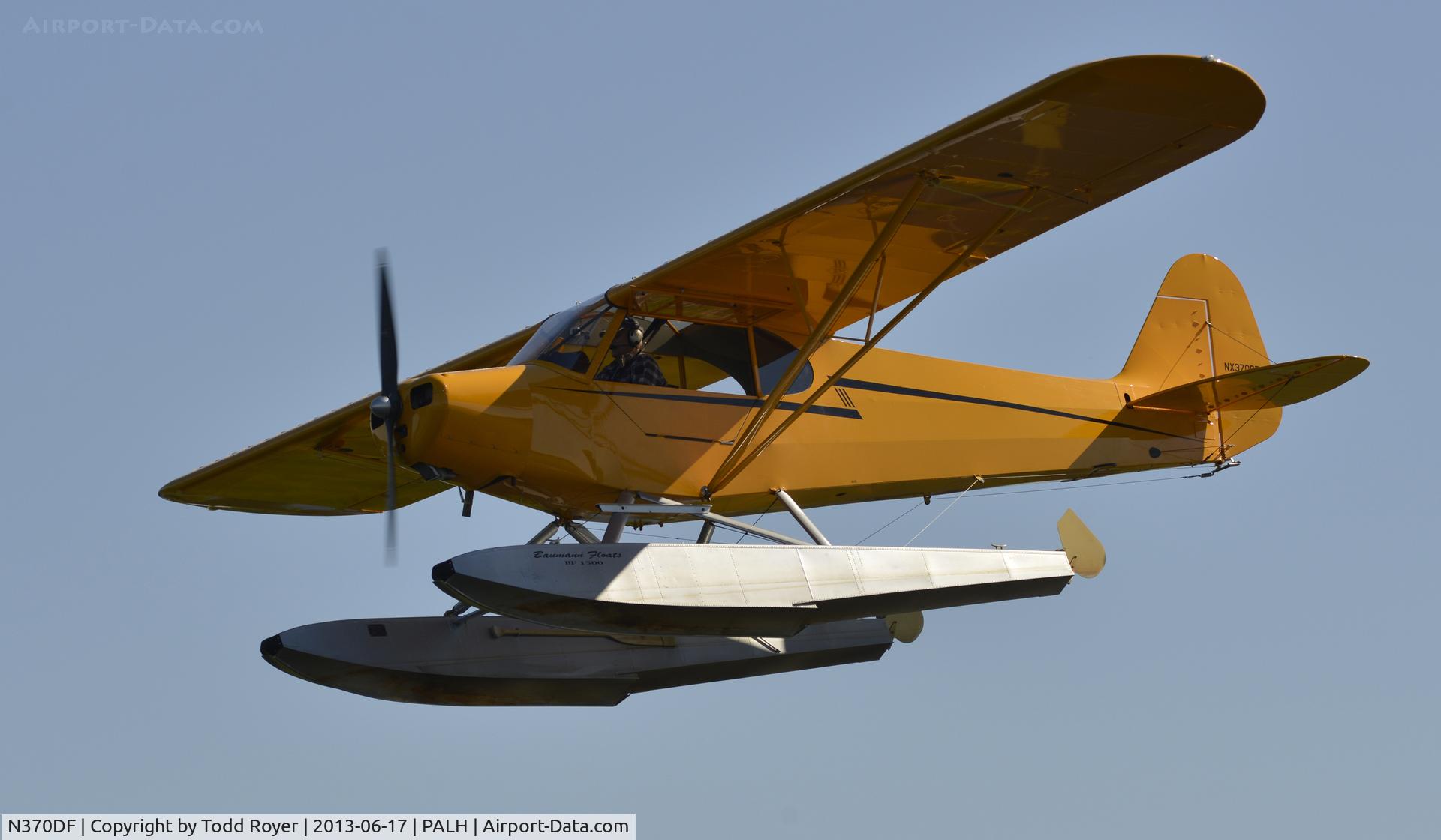 N370DF, Frantz Donald W TX11 C/N TX-1019, Departing Lake Hood