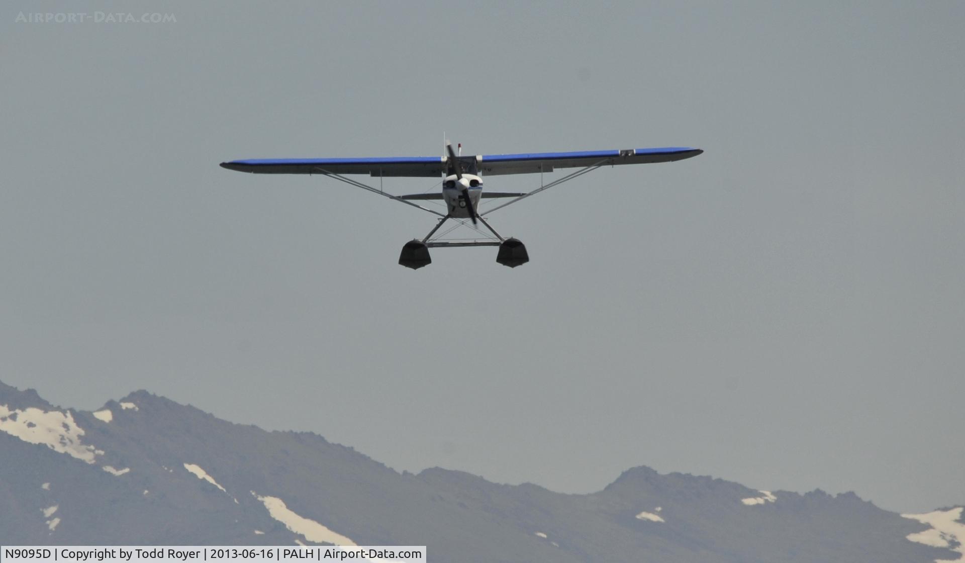 N9095D, 1958 Piper PA-18 Super Cub C/N 18-6475, On final to Lake Hood