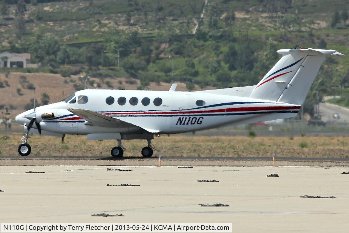 N110G, 1980 Beech 200 Super King Air C/N BB-792, At Camarillo Airport , California