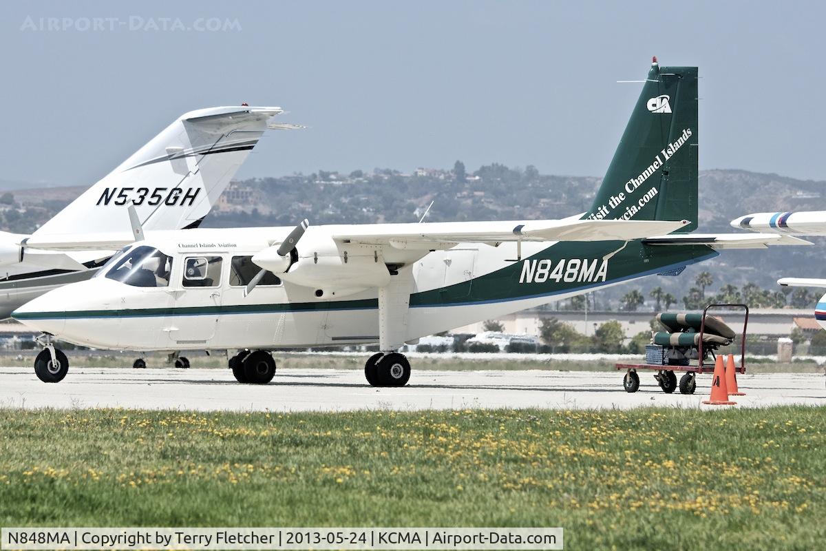 N848MA, 1989 Britten-Norman BN-2B Islander C/N 2210, At Camarillo Airport , California