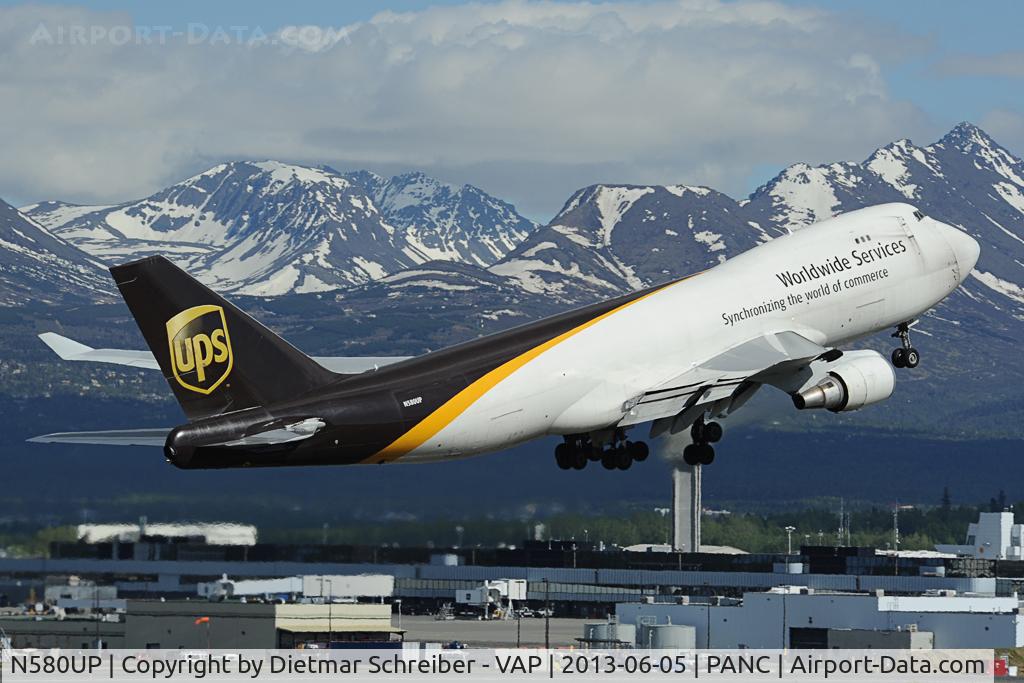 N580UP, 1993 Boeing 747-428F C/N 25632, UPS Boeing 747-400