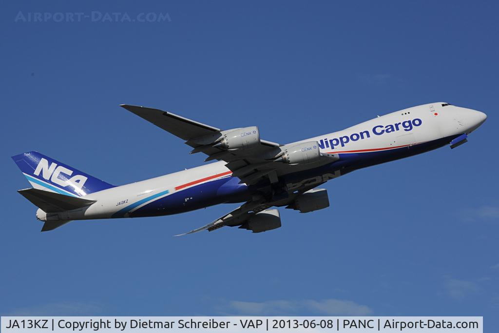 JA13KZ, 2011 Boeing 747-4KZF (SCD) C/N 36138, Nippon Cargo Boeing 747-8