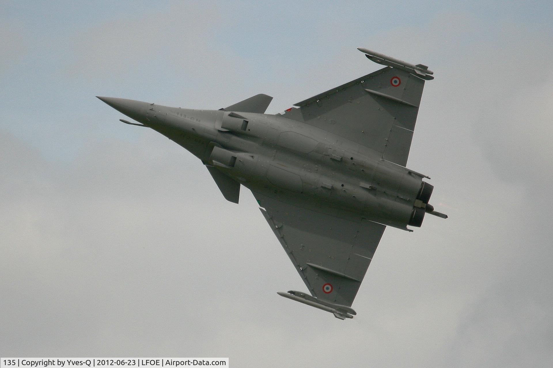 135, Dassault Rafale C C/N 135, French Air Force Dassault Rafale C Solo Display, Evreux-Fauville AB 105 (LFOE)