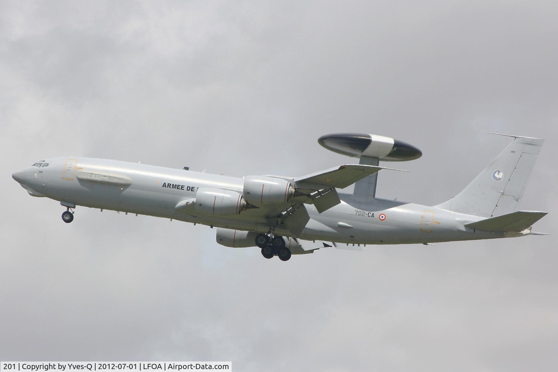 201, 1990 Boeing E-3F Sentry C/N 24115, French Air Force Boing E-3F SDCA , Avord Air Base 702 (LFOA)