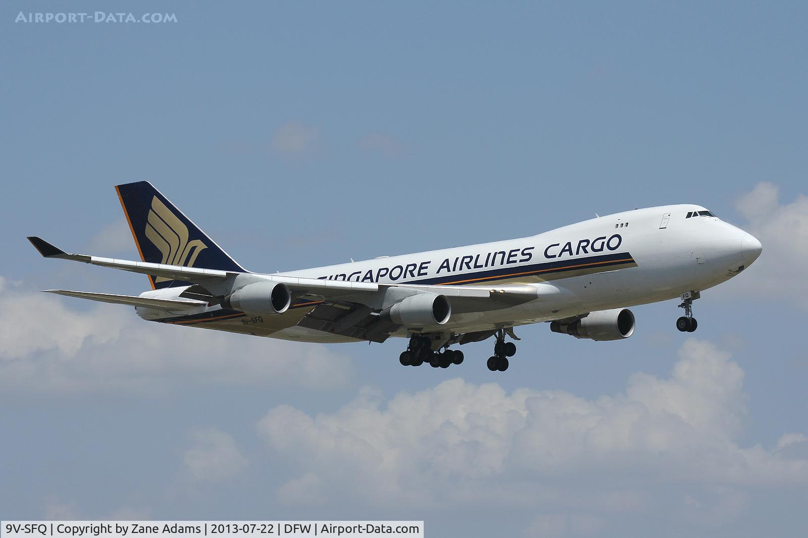 9V-SFQ, 2006 Boeing 747-412F(SCD) C/N 32901, Landing at DFW Airport
