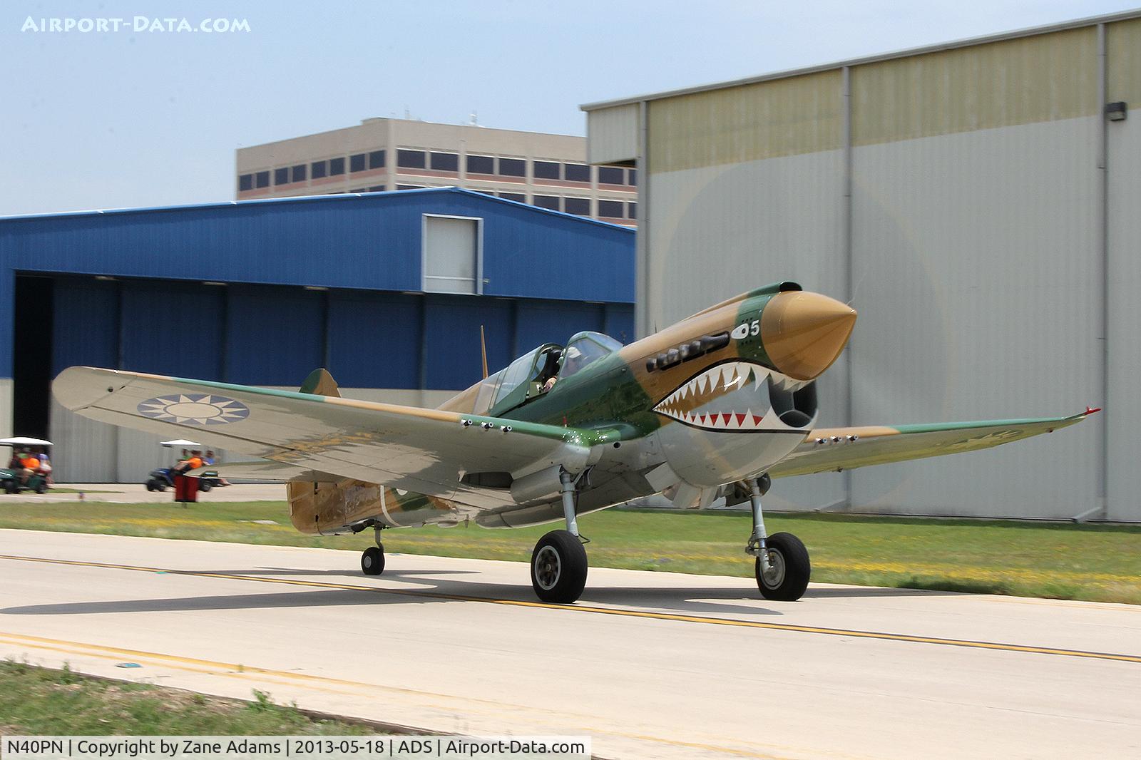 N40PN, 1944 Curtiss P-40N Warhawk C/N 33109, Cavanaugh Flight Museum, Warbirds over Addison 2013