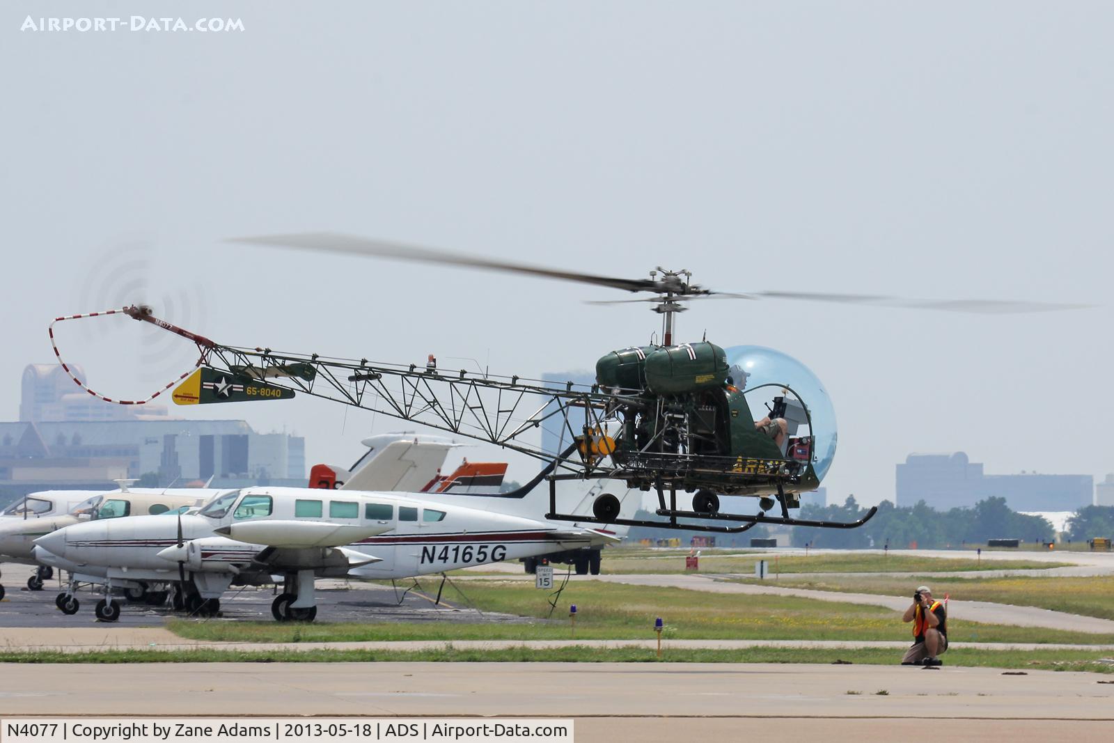 N4077, 1965 Bell 47G-3B-1 Sioux C/N 3473, Cavanaugh Flight Museum, Warbirds over Addison 2013