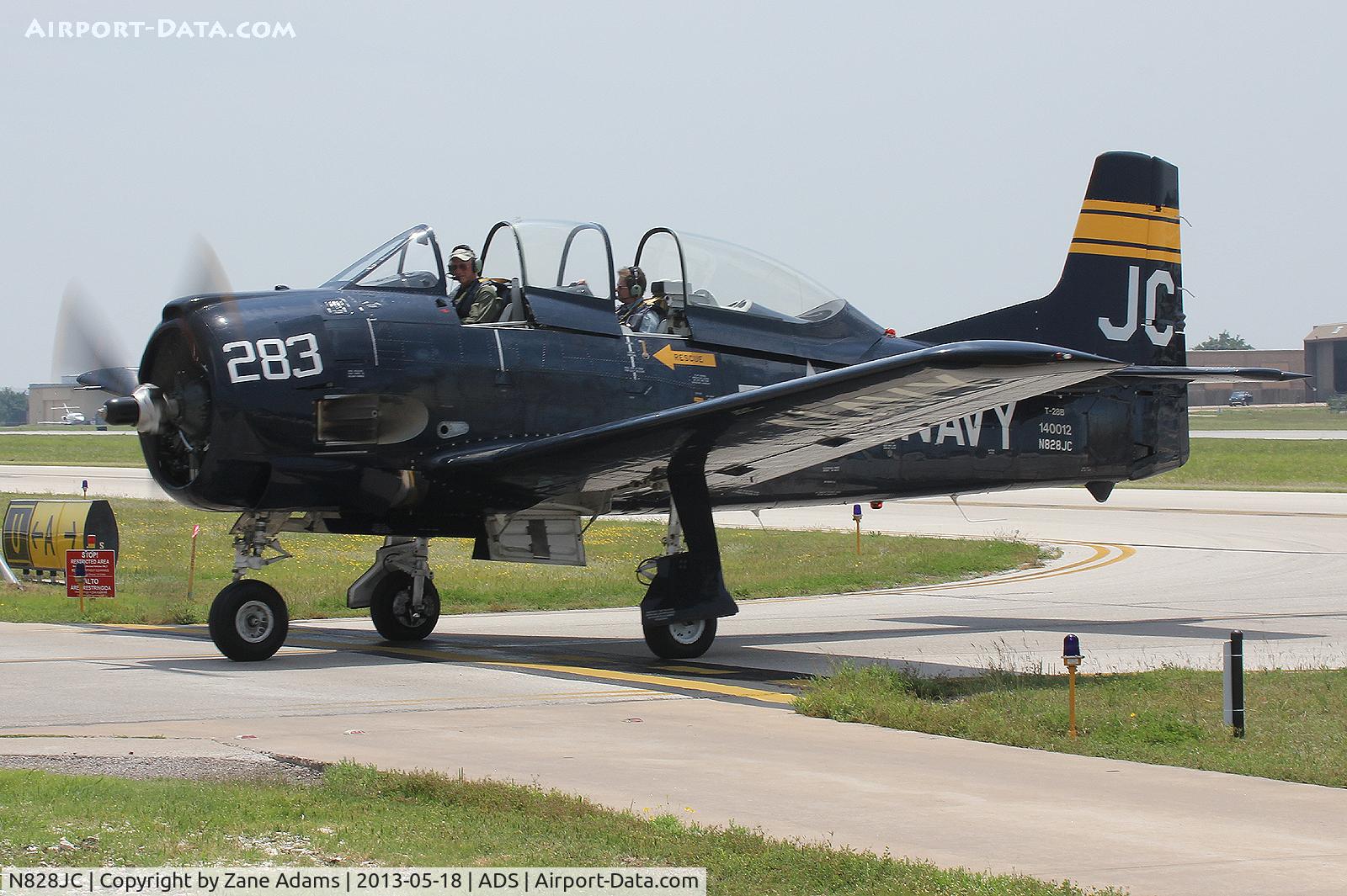 N828JC, 1955 North American T-28B Trojan C/N 219-11, Cavanaugh Flight Museum, Warbirds over Addison 2013